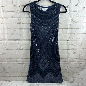 NWOT Molly Braken beaded, sequenced dress